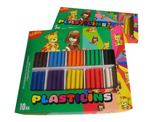 Plastilns, 5 krsas, 100 gr